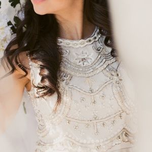 Perfect gown for a perfect day! Blush and sequined